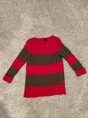 Talbots Bright Pink Scoop Neck Knit Top